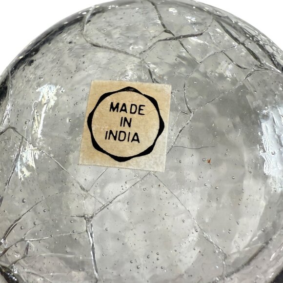 Bronze Monkeys In Tree With Crackle Glass Candle Holder Exotic Wildlife Decor - Picture 6 of 11